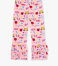 Rufflebutts - Girls School House Ruffle Flare Pants