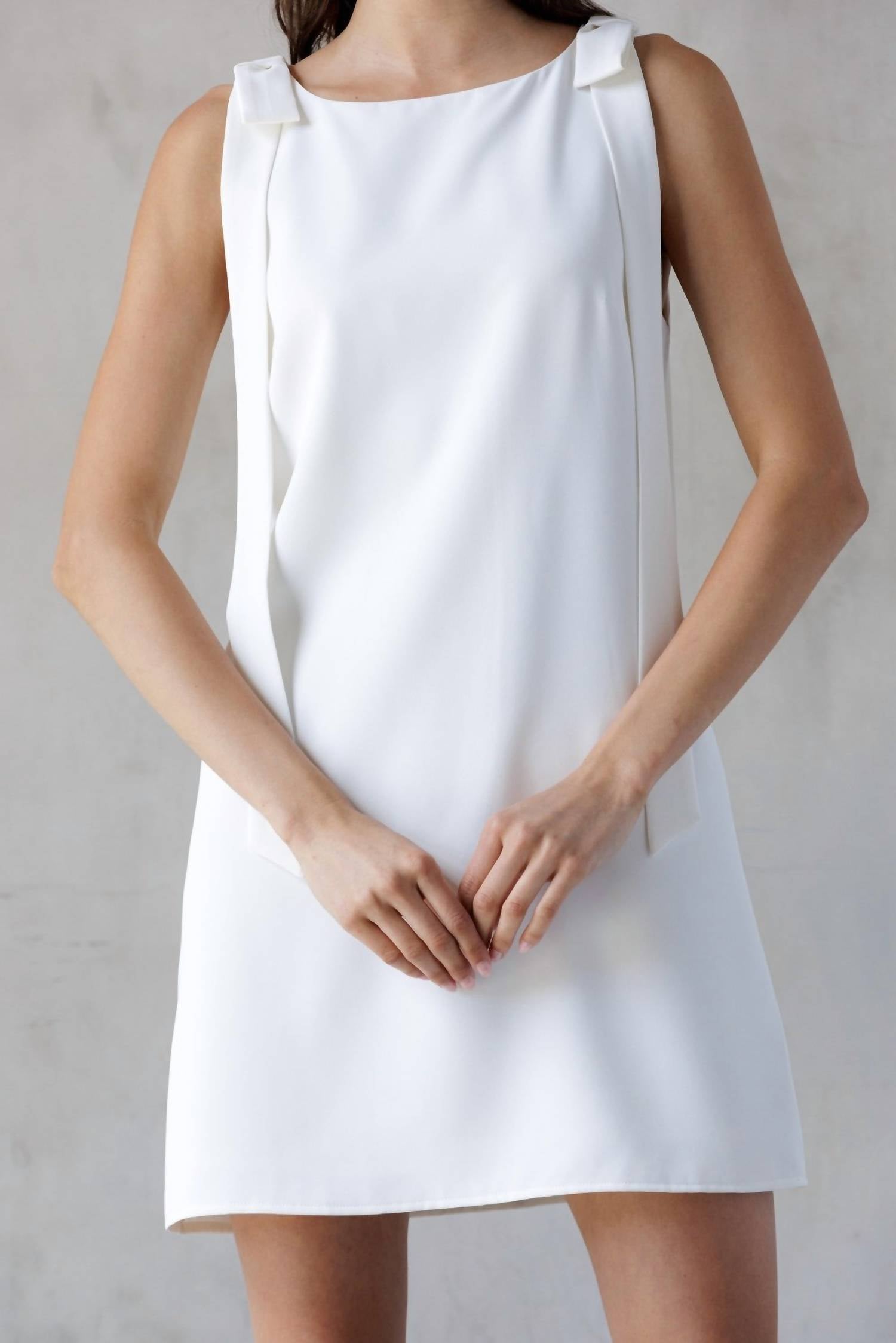 Storia - Jackie O Bow A-Line Shift Mini dress