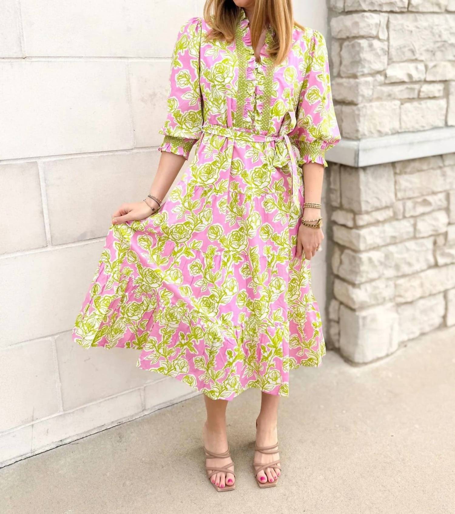 Uncle Frank - Jasmine Floral Midi Dress