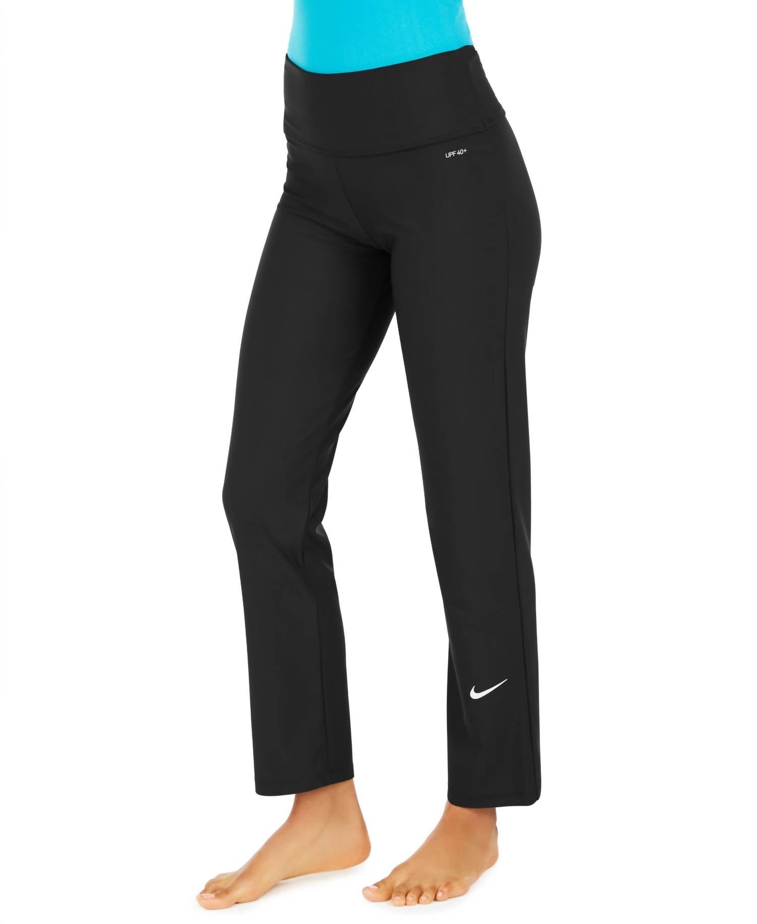 NIKE Essential Straight Swim Leggings in black - women's swimwear