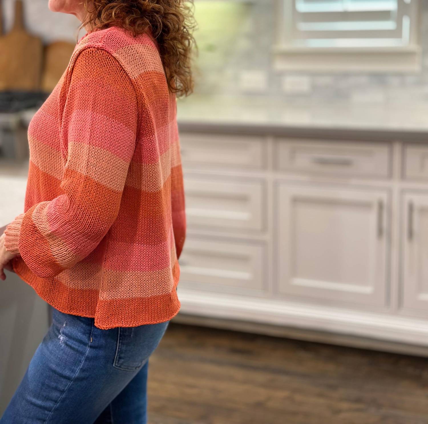 Wooden Ships - Harper Cropped Striped Crew Sweater