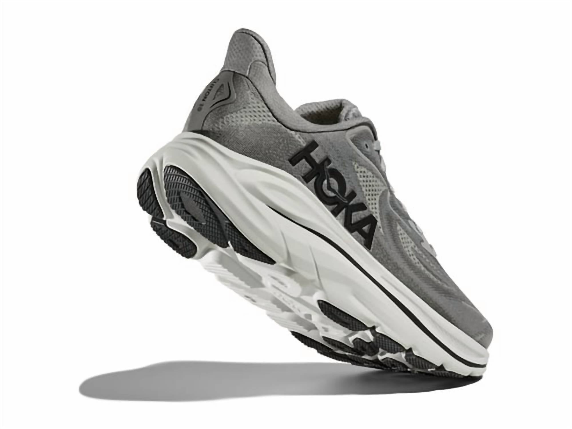 Hoka Men's Clifton 10 Running Shoes in galactic grey asteroid - men's sneaker - alternate view