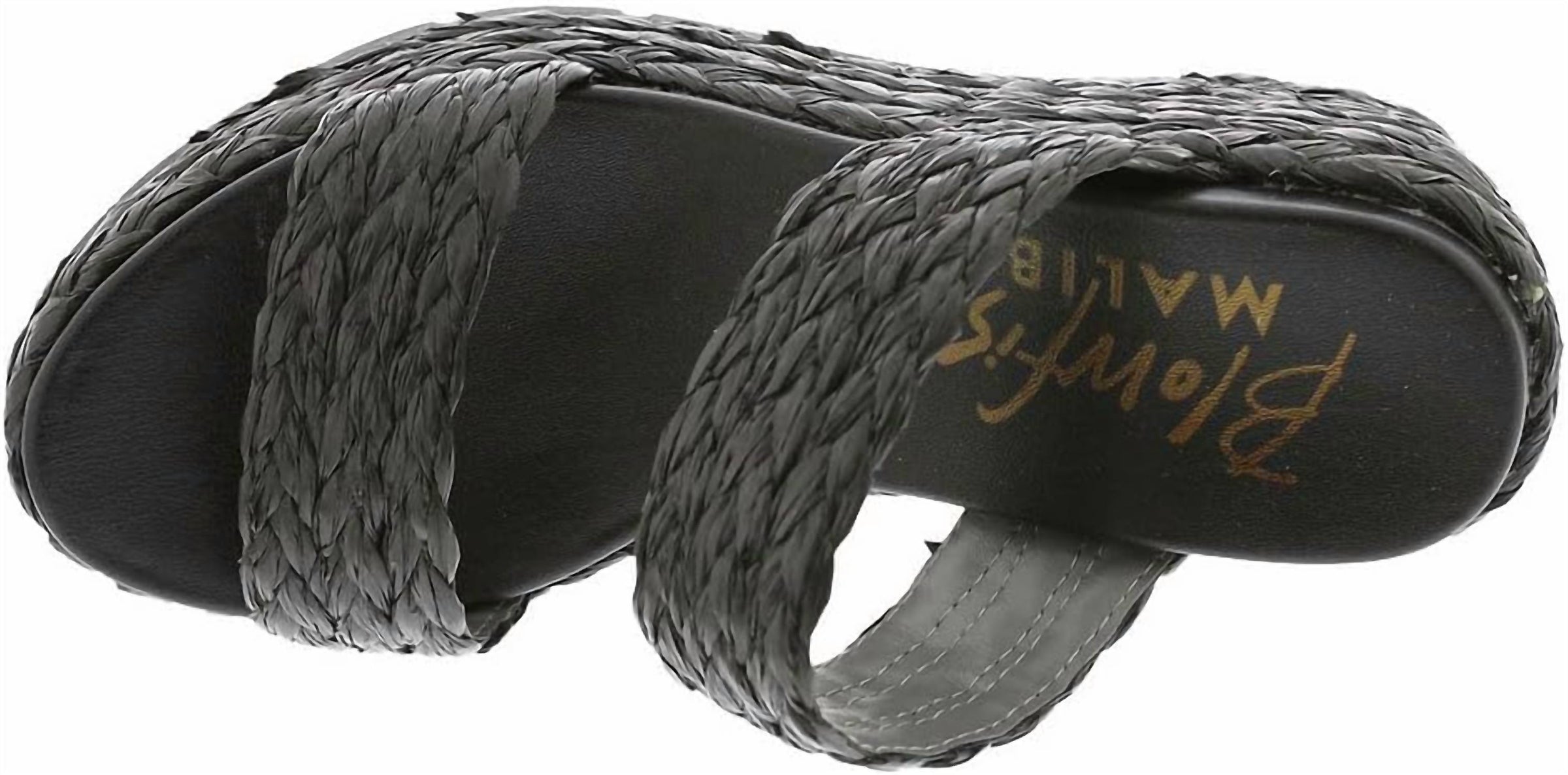BLOWFISH Women's Bermuda Raffia Sandal in black - women's sandal - detail view