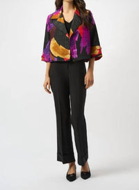 Joseph Ribkoff - Hip Length Abstract Jacket