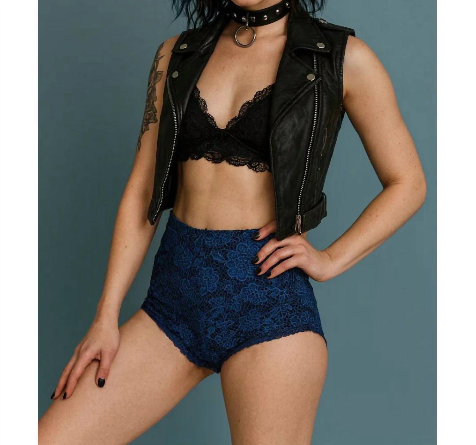 Red Valentino - Floral Lace High-waisted Shorts