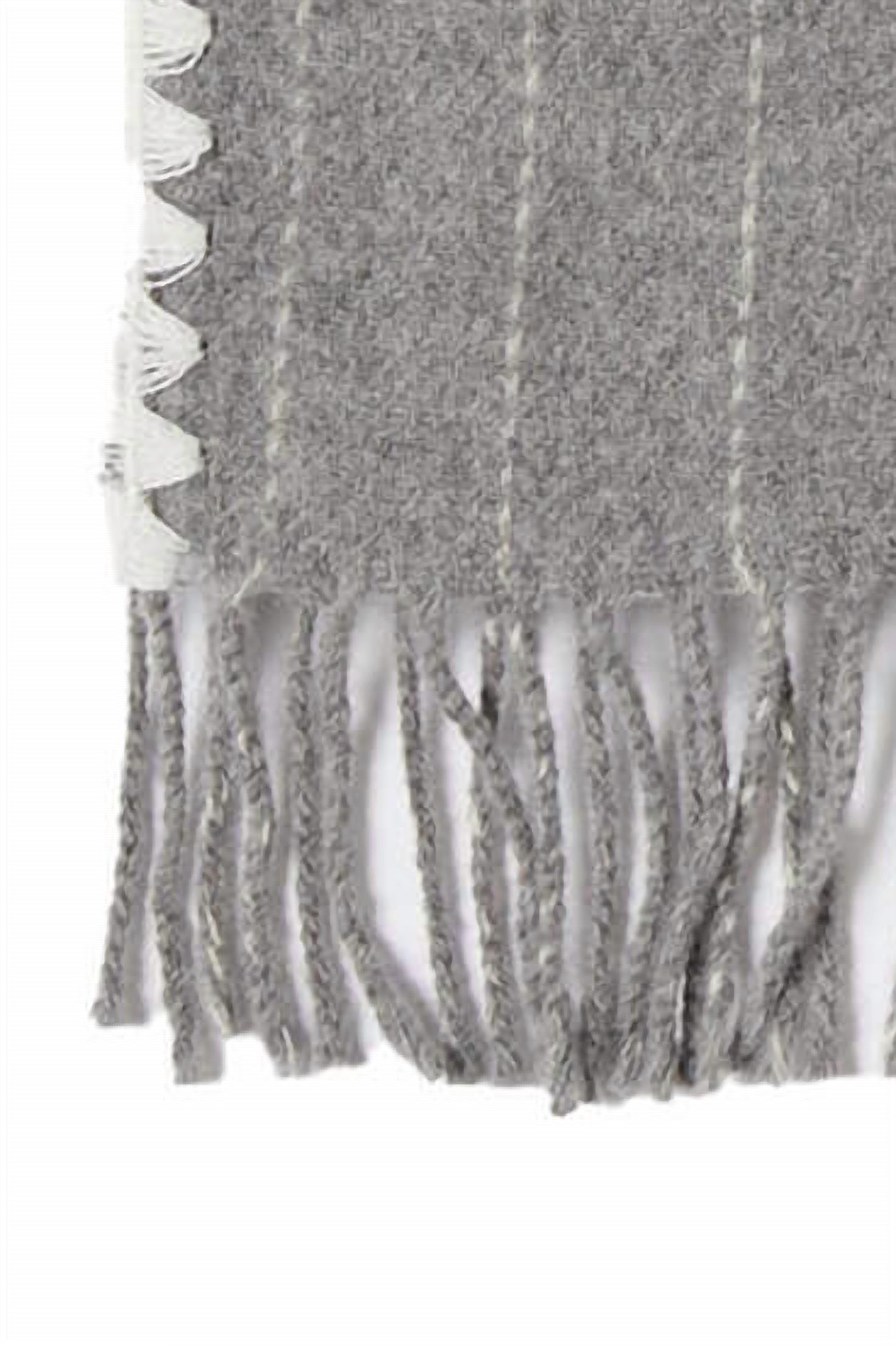 MARELLA Women's Orosei Scarf in grigio - women's scarf - detail view