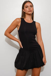 Pretty Garbage - Bubble Hem Mini Dress