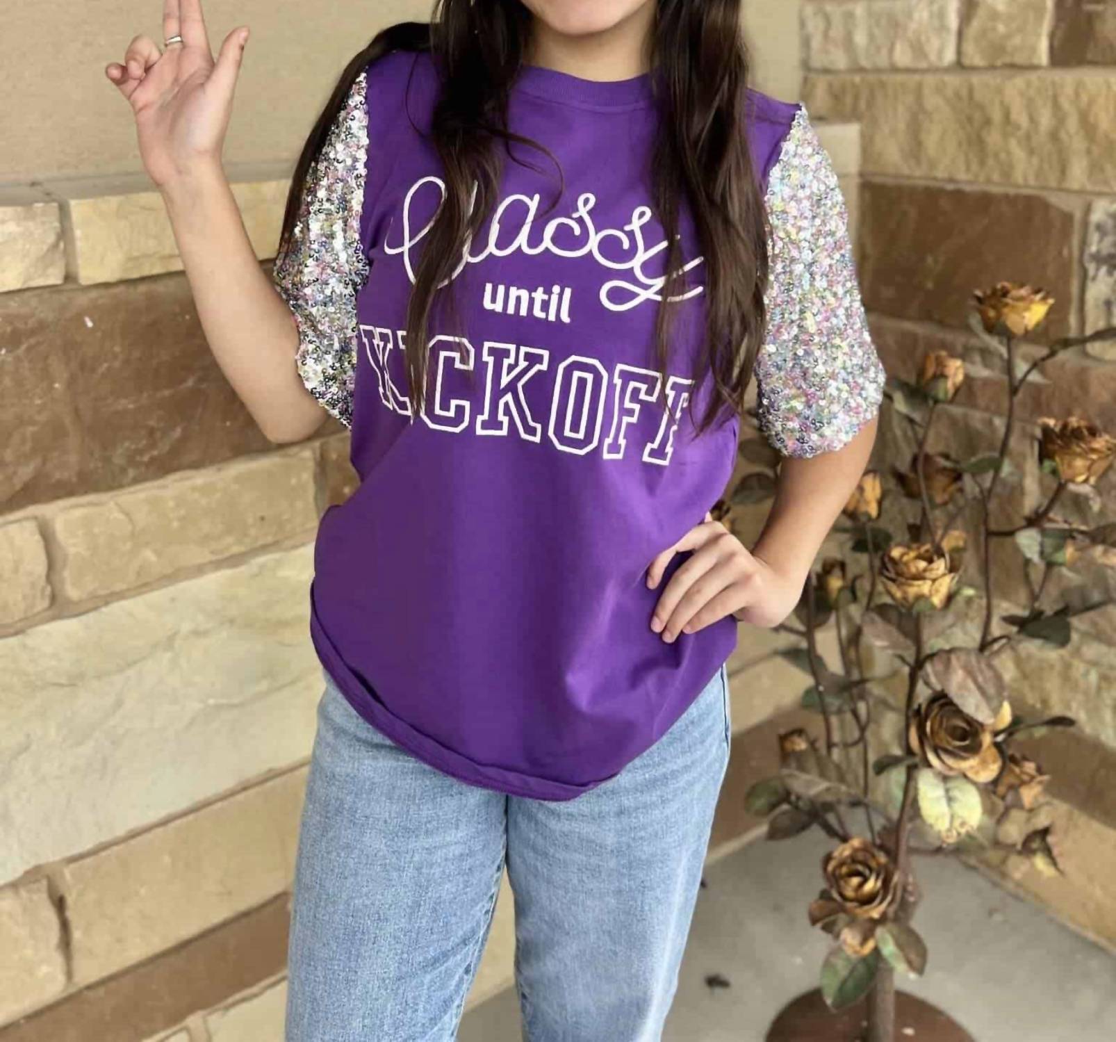 Layerz Clothing - Classy Until Kickoff Top
