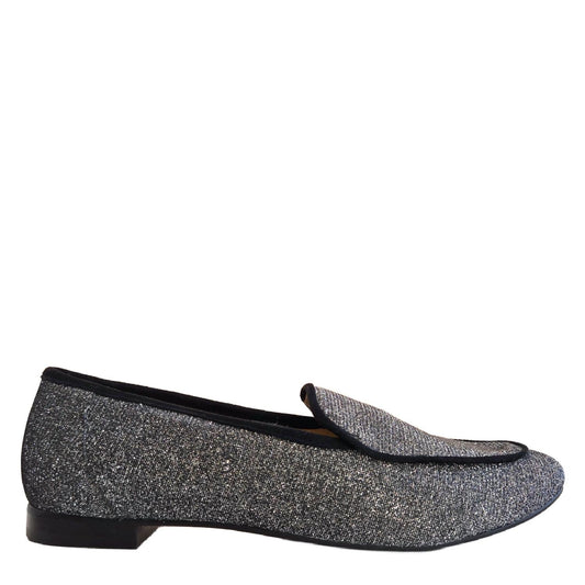 Lalisa - Women's Galaxia Pewter Glitter Loafers