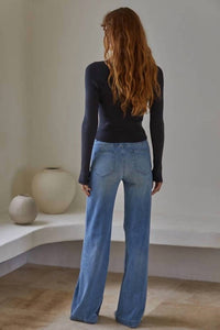 By Together - Rylie Ribbed Round Neck Top