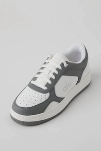 ALO YOGA Men's Recovery Mode Leather Sneakers in gray white - men's sneaker