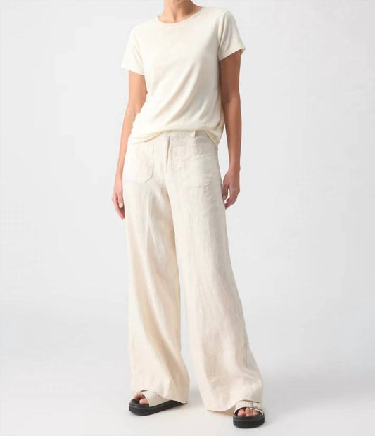 Sanctuary - The Linen Marine Wide Leg Pant