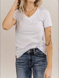 Ampersand Ave - Lilac V Neck Tee
