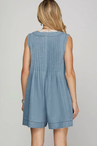 She + Sky - Lizzy Denim Romper