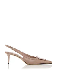 Jimmy Choo - Women's Fold Leather Slingback Sandals
