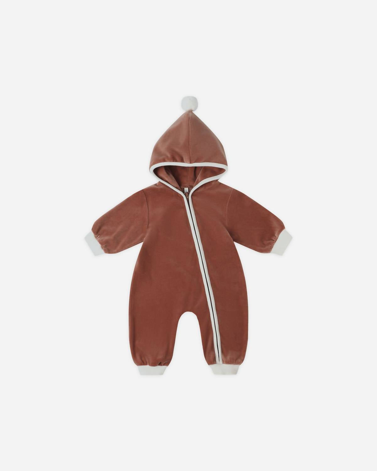 Quincy Mae - Velour Zip Jumpsuit
