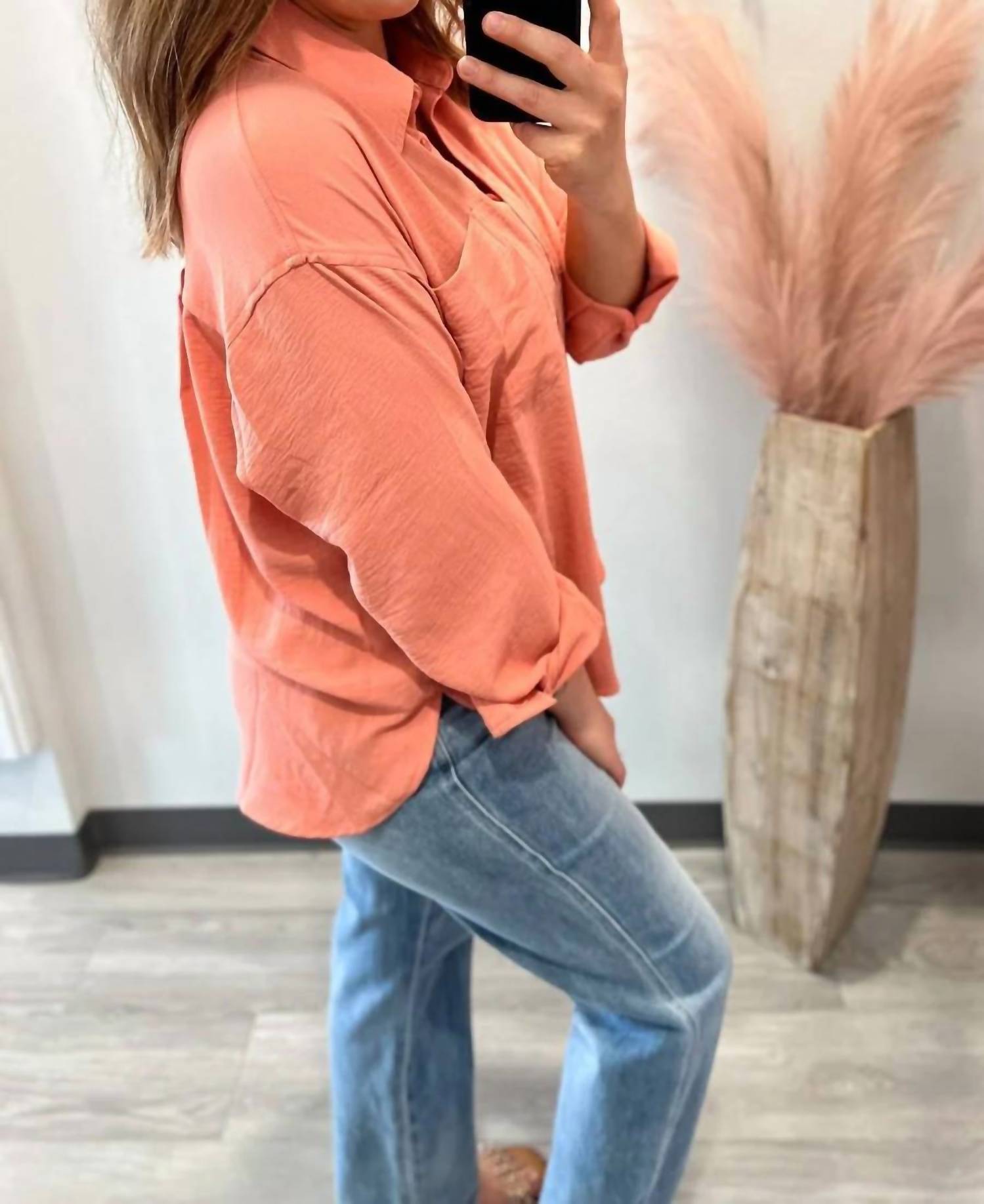 Staccato - Button Down Long Sleeve Shirt