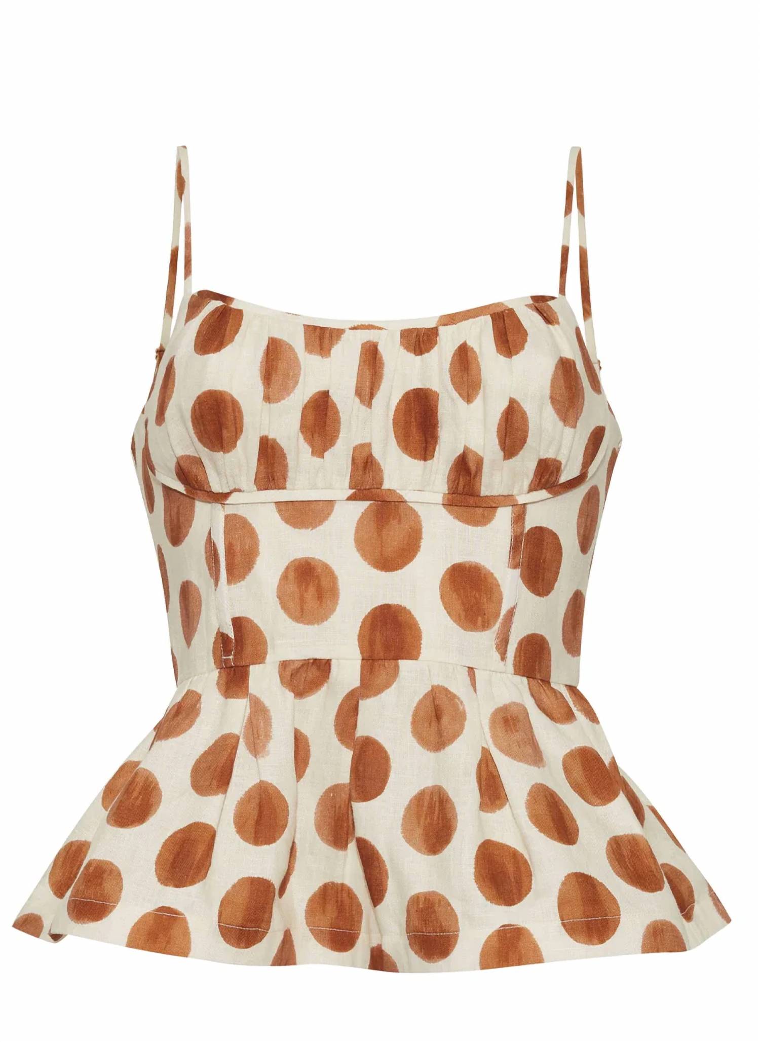 Cara Cara - Alba Fit-and-flare Peplum Top