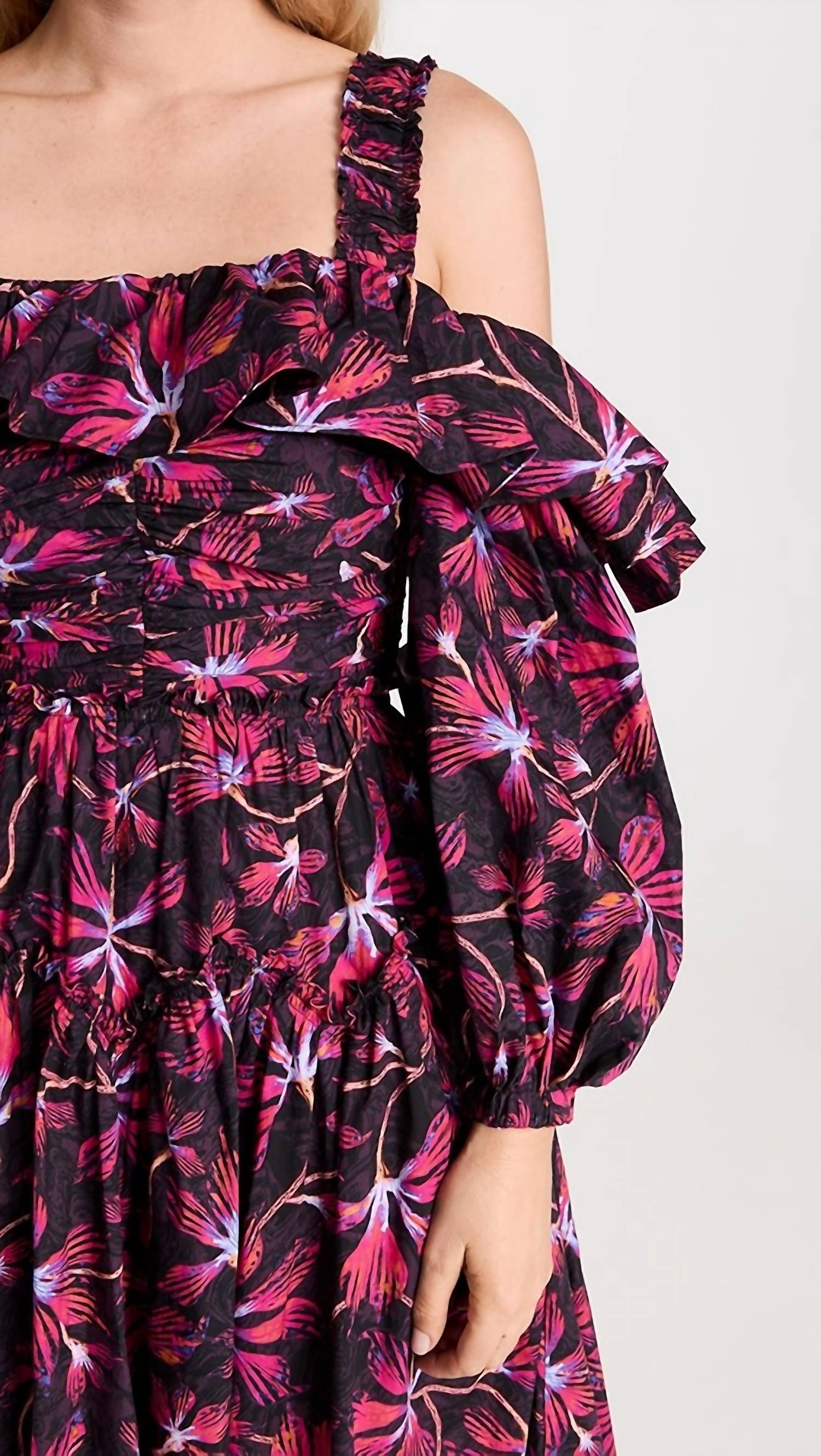 Ulla Johnson - Caprice Ruffled Floral Print Midi Dress