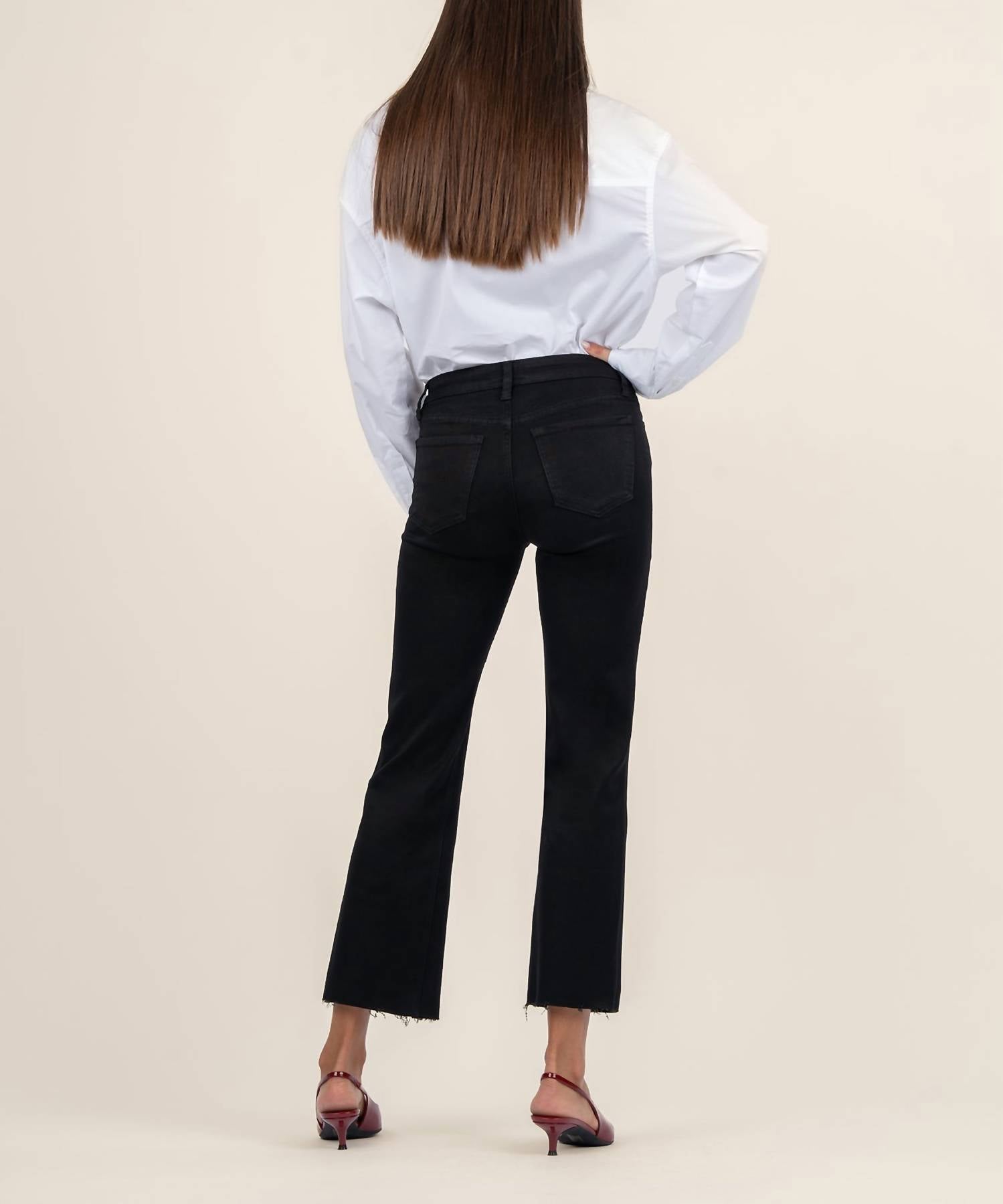 Kut From The Kloth - Kelsey Mid Rise Ankle Flare Inset Leg Jean