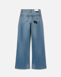 Re/Done - Women's Mid Rise Wide Leg Jeans