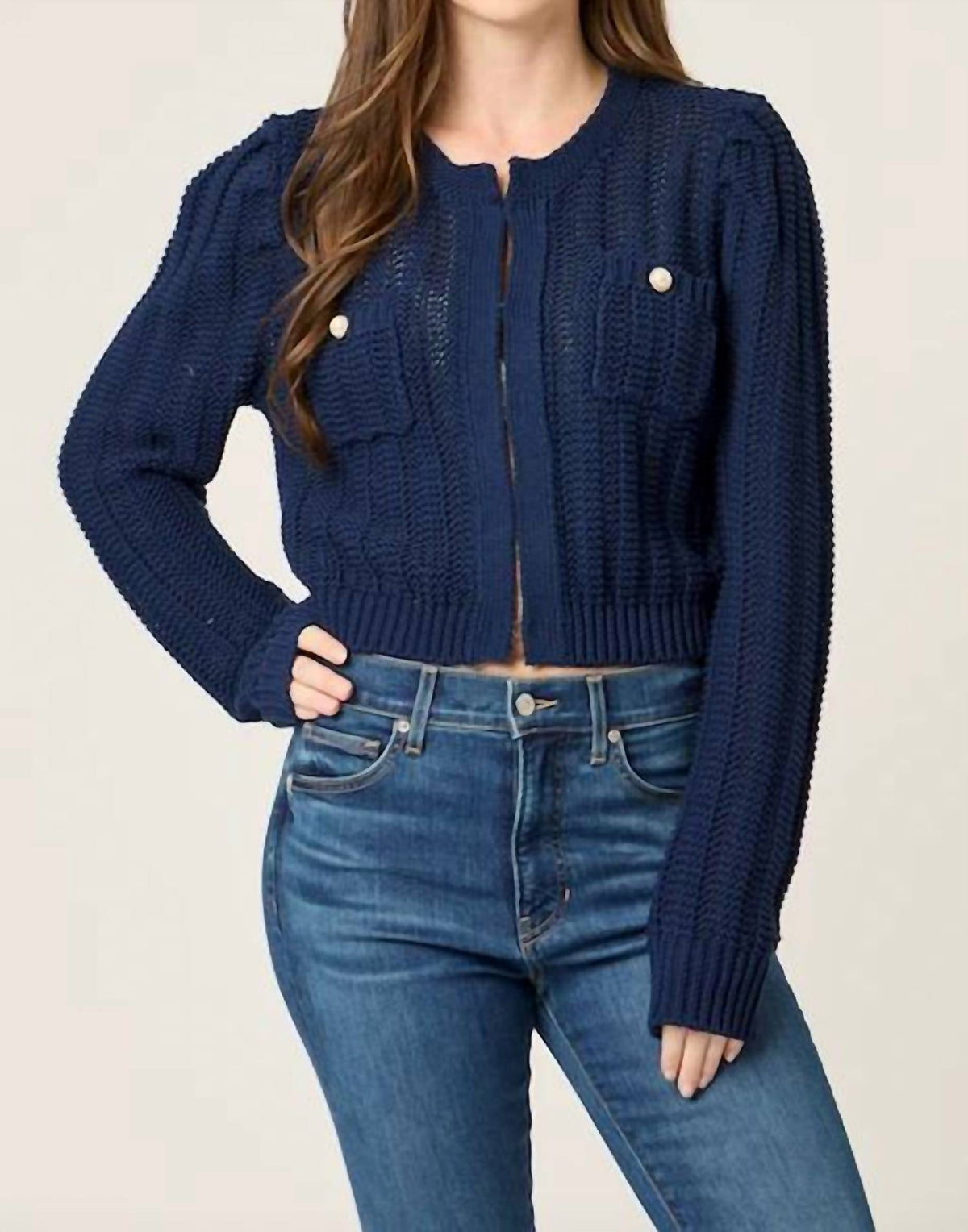 Btb Los Angeles - Jade Crewneck Cardigan