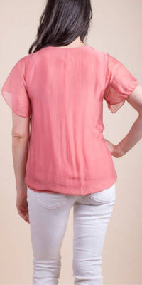 Gigi Moda - Nizza Short Sleeve Silk Top