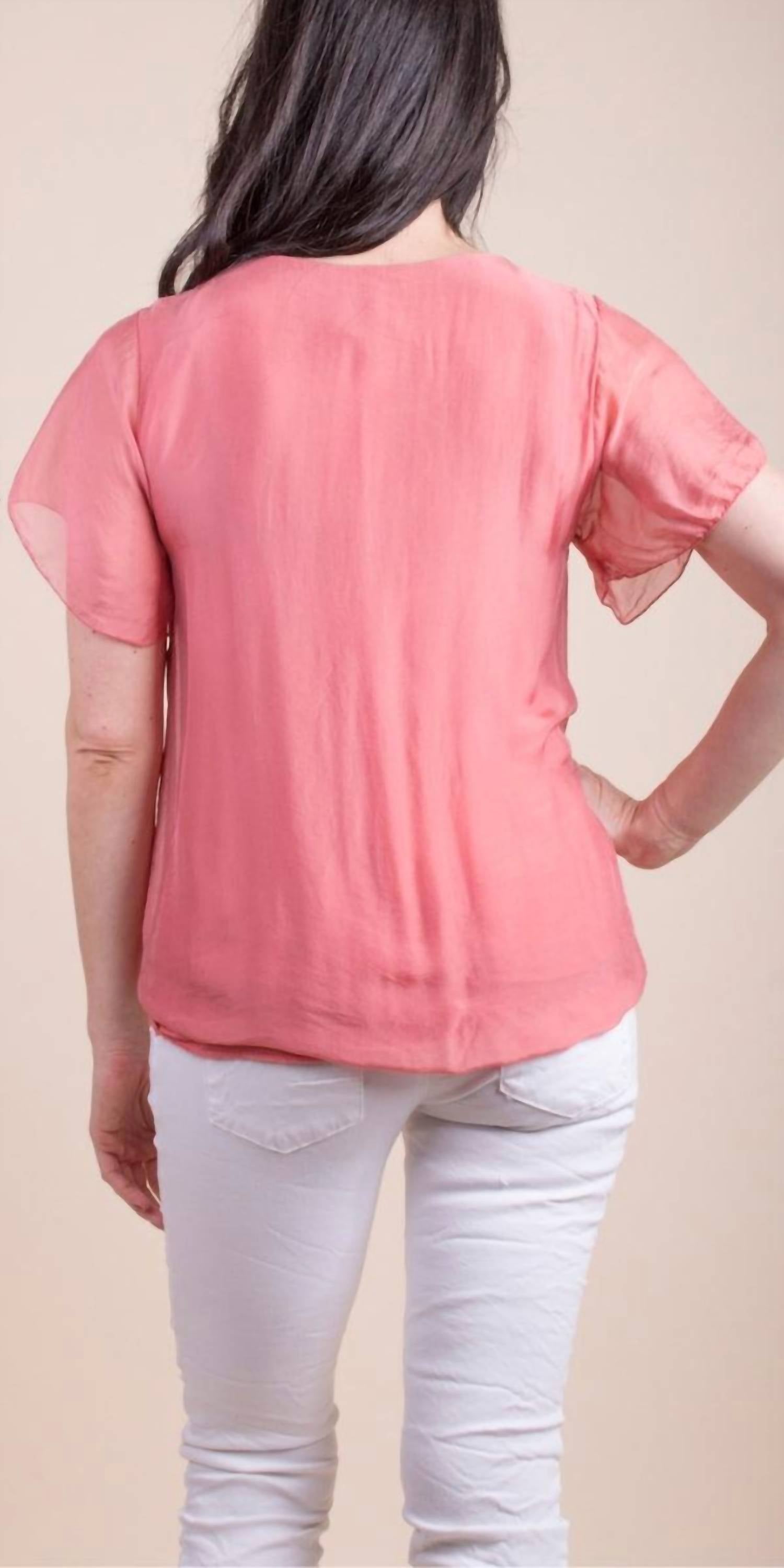 Gigi Moda - Nizza Short Sleeve Silk Top