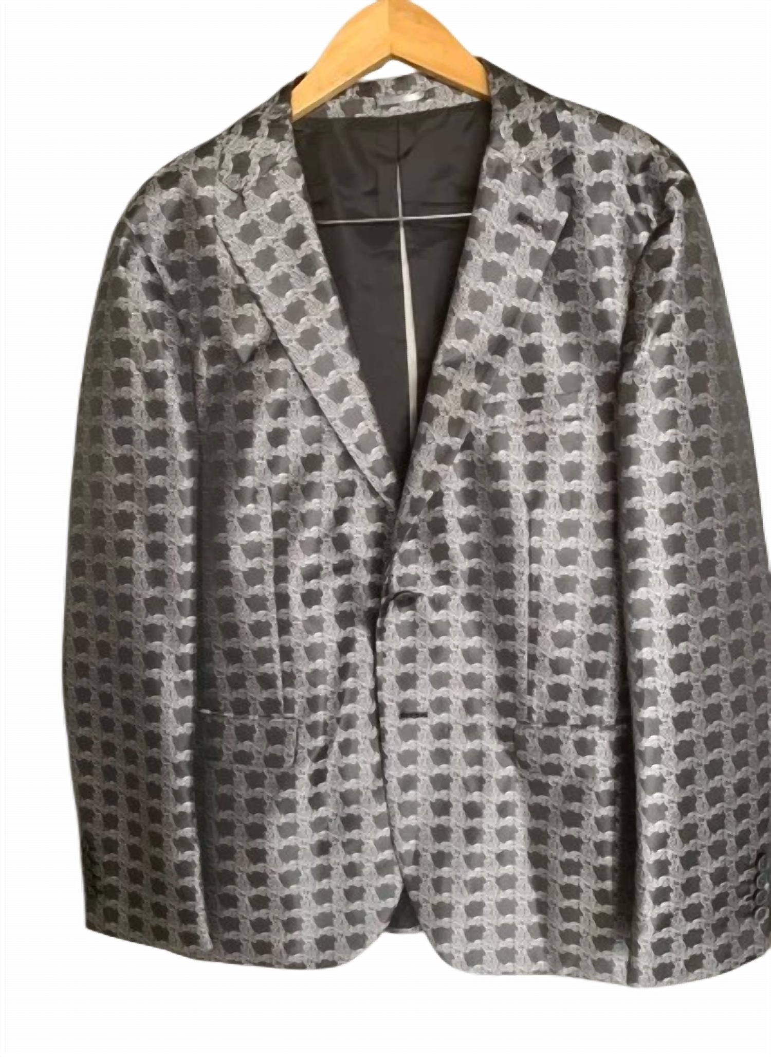 Mizumi Couture - Men Two-tone Checked Blazer