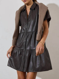 Brochu Walker - Havana Vegan Leather Mini Dress