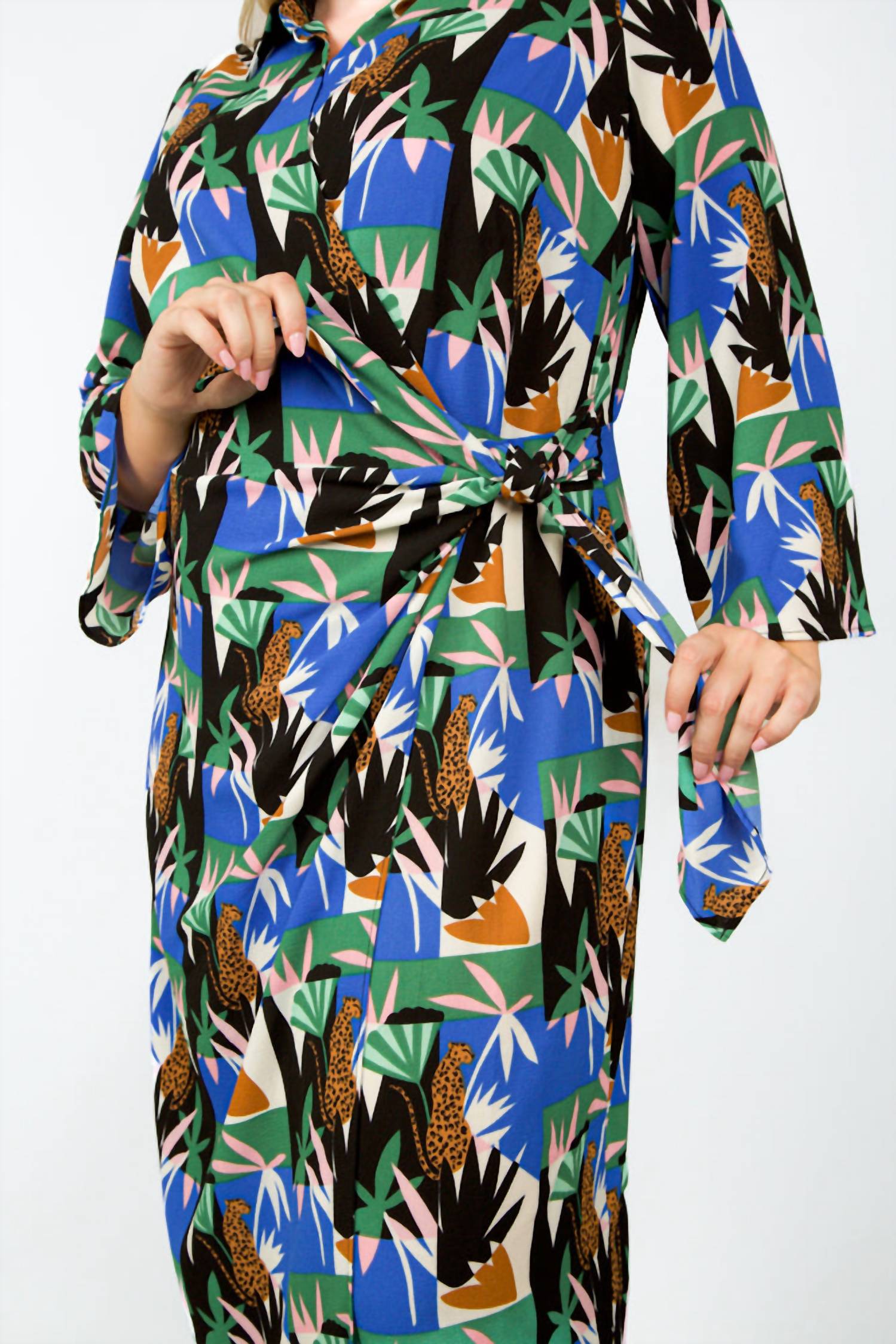 Donna Morgan - Safari Windows Dress - Plus