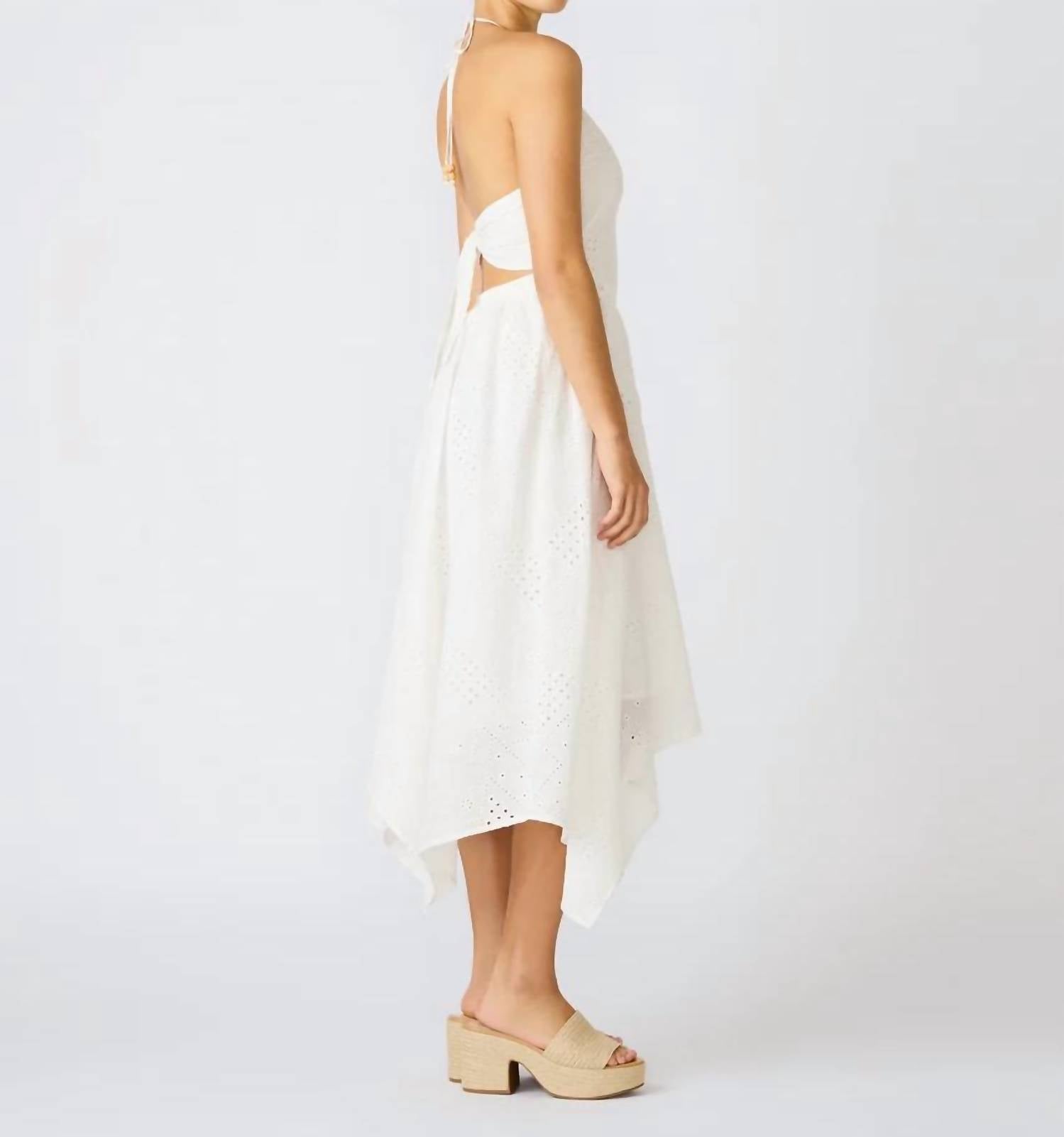 Steve Madden - Dalina Eyelet Halter Dress