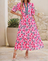 Little Daisy Closet - Floral Print Long Dress