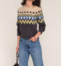 heartloom Emerie Sweater in hunter - women's sweater - detail view