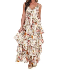 In February - Call For Romance Floral Maxi Dress