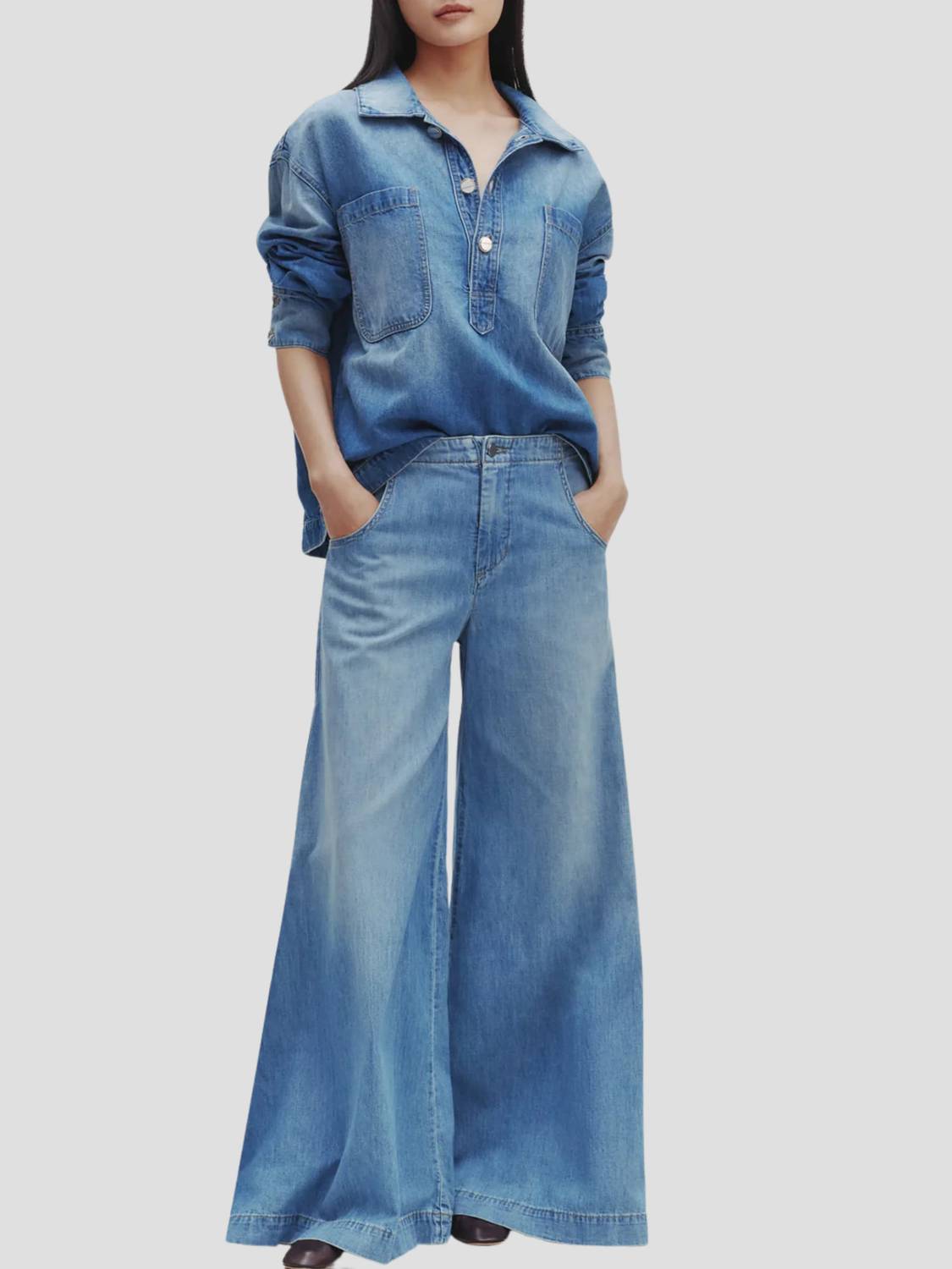 Twp - Lulu Mid-rise Wide Leg Jean