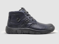 Kcr Group - Men's Original Thick-wool Lined Zip-up Leather Boots