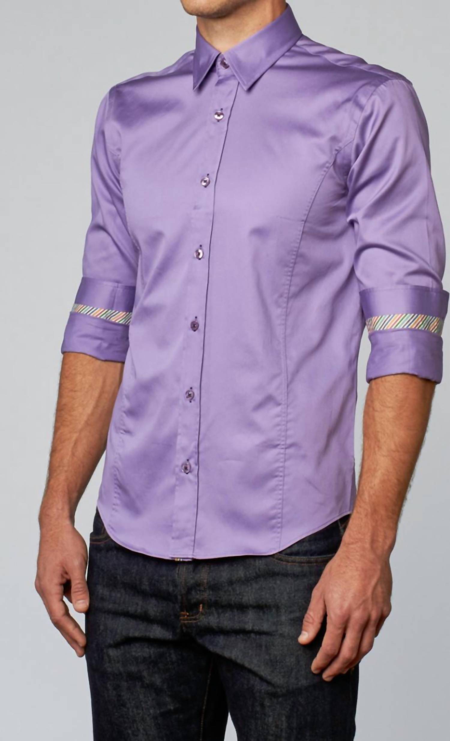 Eight X - Men's Colorful Trim Shirt