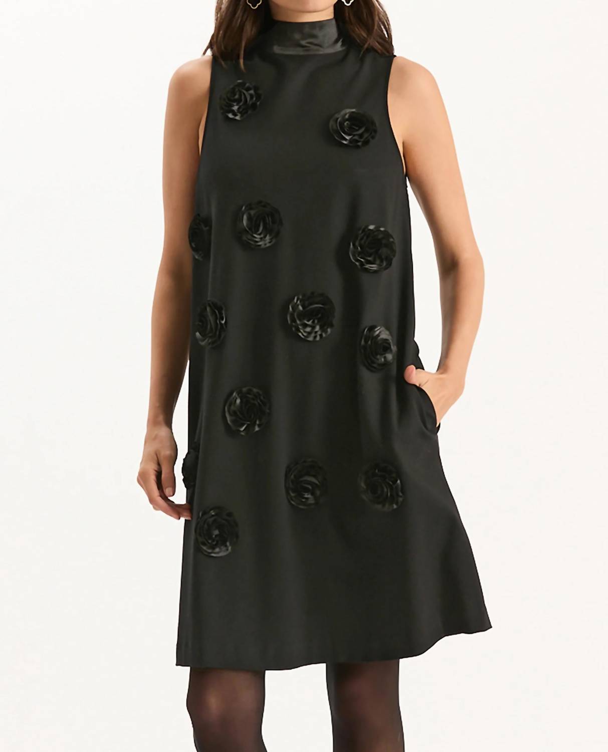 Tyler Boe - Cleo Ponte Satin Trim Dress