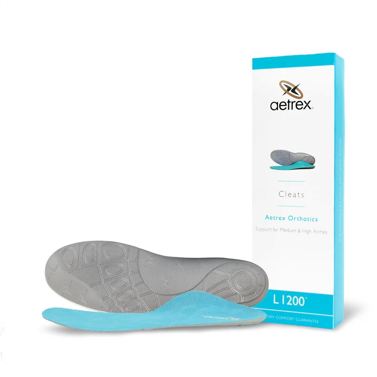 Aetrex Unisex Cleats Insole in grey blue - women's sneaker