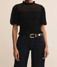 Z Supply - Glimpse Lace Smocked Top