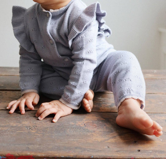 Konges Sløjd - Girls' Valkan Pointelle Knit Sweater