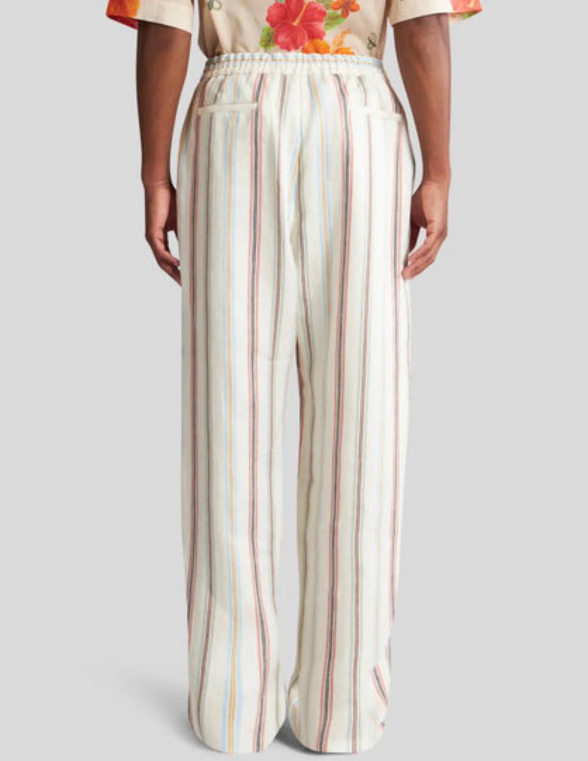 Etro - Striped Linen Cabana Trouser