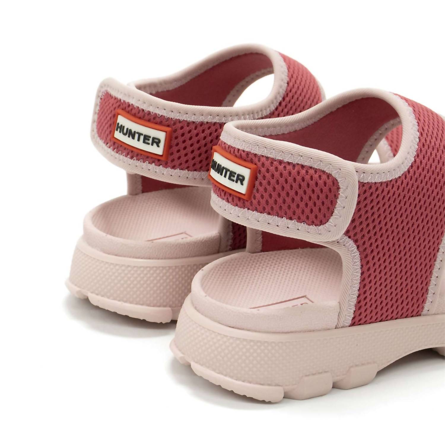 HUNTER Girls Mesh Outdoor Walking Sandals in rowan pink - kids' sandal - view 6