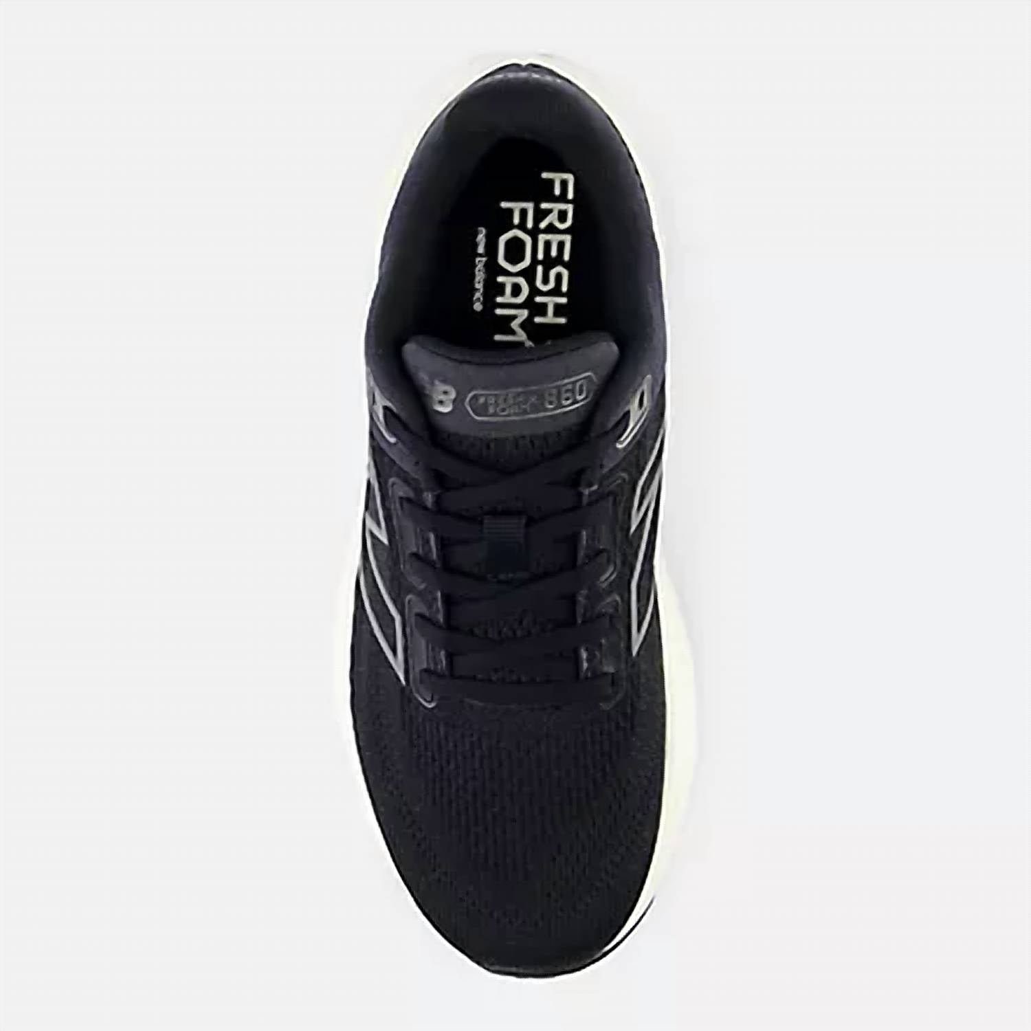 New Balance Women's Fresh Foam X 860v14 Running Shoes in black phantom angora 1 - women's sneaker - view 4