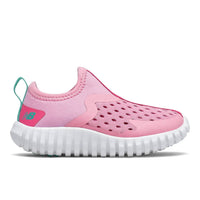 New Balance Kids' Aqua Drift Water Shoe in pink lemonade - kids' shoe - detail view
