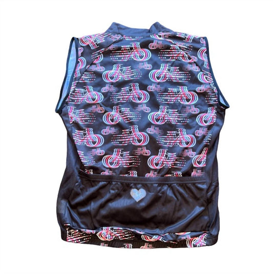 It'S In My Heart - Women's Bike Blur Sleeveless Cycling Jersey