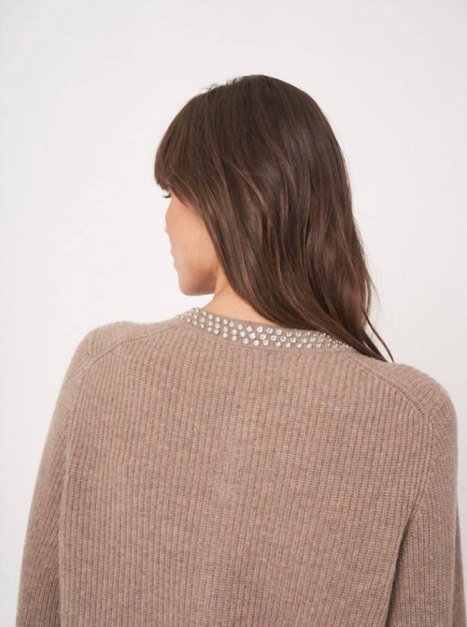 Repeat Cashmere - Boxy Fit Rib Knit Cardigan