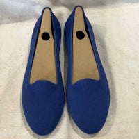 Rothy's Women's Lounge Casual Slip-on Loafer in cosmic blue - women's flats - detail view
