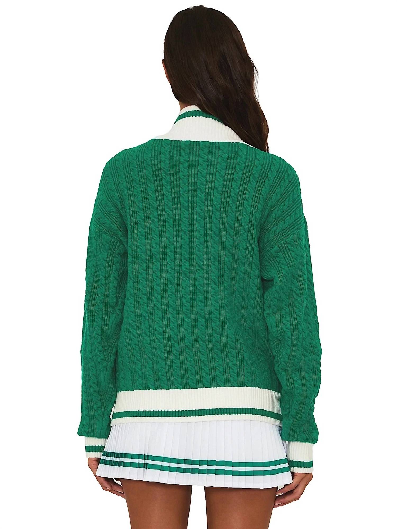 Beach Riot - V Cable Sweater